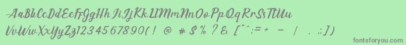 EAGLESE Font – Gray Fonts on Green Background