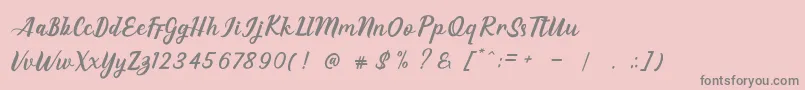 EAGLESE Font – Gray Fonts on Pink Background