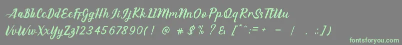 EAGLESE Font – Green Fonts on Gray Background