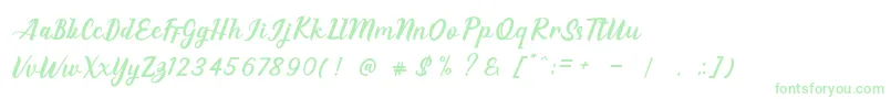 EAGLESE Font – Green Fonts on White Background