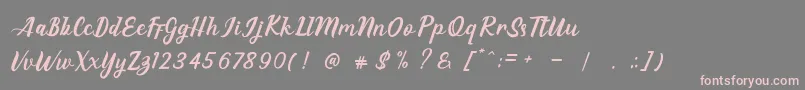 EAGLESE Font – Pink Fonts on Gray Background