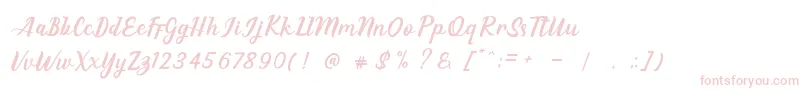 EAGLESE Font – Pink Fonts on White Background