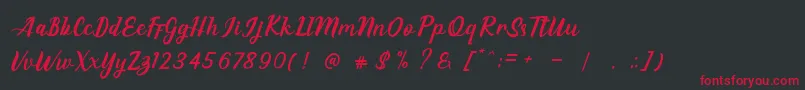 EAGLESE Font – Red Fonts on Black Background