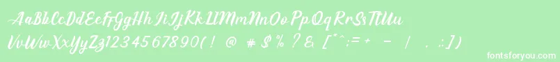 EAGLESE Font – White Fonts on Green Background