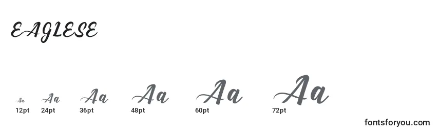 EAGLESE Font Sizes