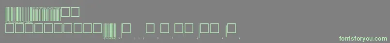 eanbwrp72tt-fontti – vihreät fontit harmaalla taustalla