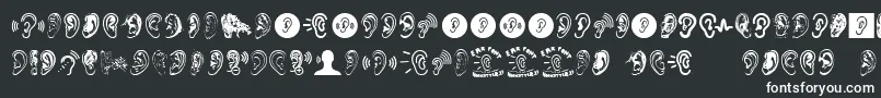 Ear-fontti – valkoiset fontit