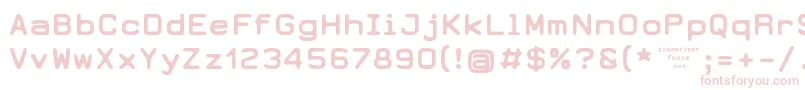 Earth 2073 Font – Pink Fonts on White Background