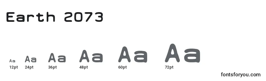 Earth 2073 Font Sizes