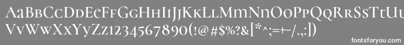 Шрифт CormorantunicaseSemi – белые шрифты на сером фоне