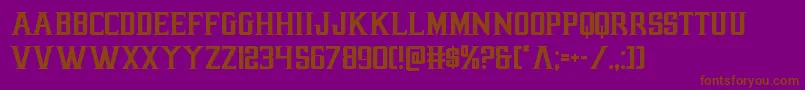 Шрифт earthrealm – коричневые шрифты на фиолетовом фоне