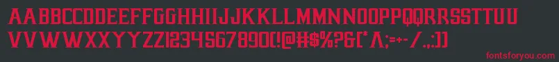 earthrealm Font – Red Fonts on Black Background