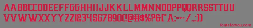 earthrealm Font – Red Fonts on Gray Background