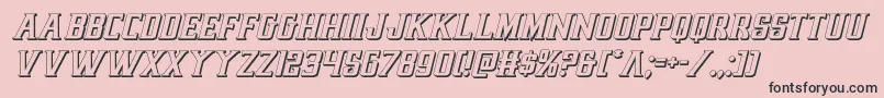 earthrealm3dital Font – Black Fonts on Pink Background