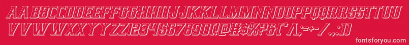 earthrealm3dital Font – Pink Fonts on Red Background