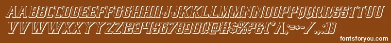 earthrealm3dital Font – White Fonts on Brown Background