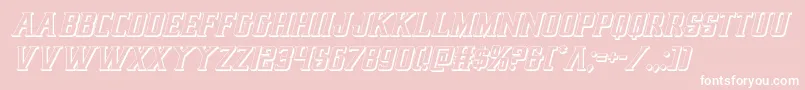 earthrealm3dital Font – White Fonts on Pink Background