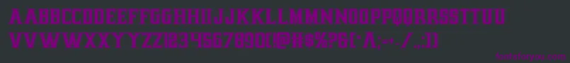 Шрифт earthrealmacad – фиолетовые шрифты на чёрном фоне