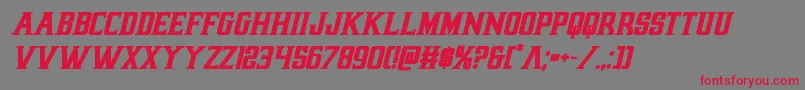 More about earthrealmboldital Font earthrealmboldital Font – Red Fonts on Gray Background
