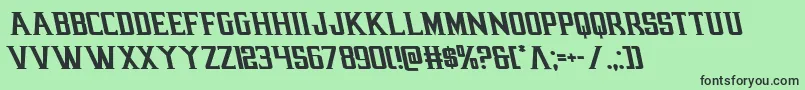 earthrealmleft Font – Black Fonts on Green Background