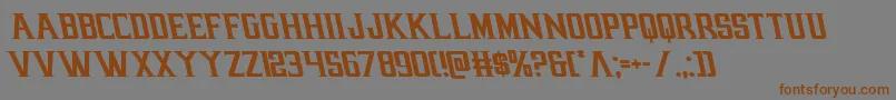 earthrealmleft Font – Brown Fonts on Gray Background