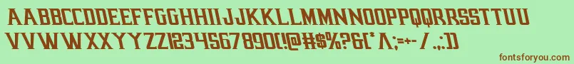 earthrealmleft Font – Brown Fonts on Green Background