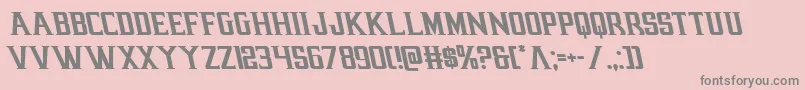 earthrealmleft Font – Gray Fonts on Pink Background