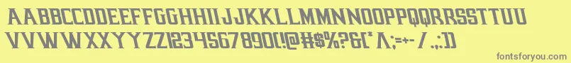 earthrealmleft Font – Gray Fonts on Yellow Background