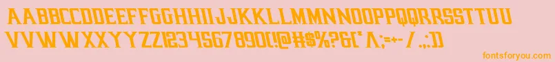 earthrealmleft Font – Orange Fonts on Pink Background