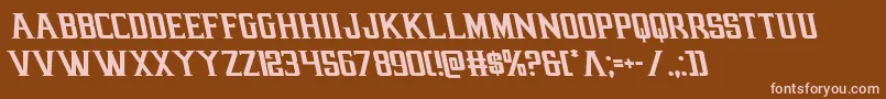 earthrealmleft Font – Pink Fonts on Brown Background