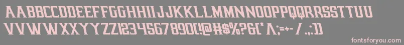 earthrealmleft Font – Pink Fonts on Gray Background