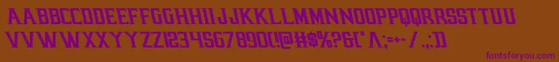 earthrealmleft Font – Purple Fonts on Brown Background
