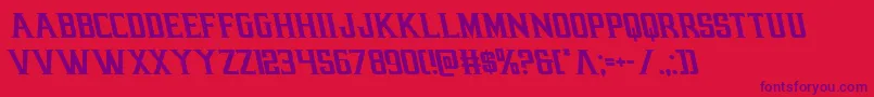 earthrealmleft Font – Purple Fonts on Red Background