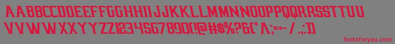 earthrealmleft Font – Red Fonts on Gray Background