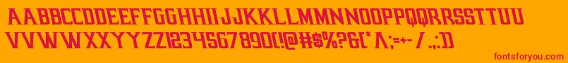 earthrealmleft Font – Red Fonts on Orange Background
