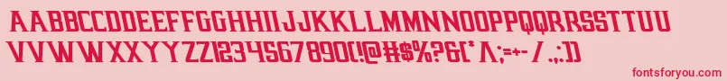 earthrealmleft Font – Red Fonts on Pink Background