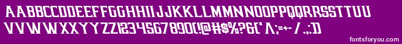 earthrealmleft Font – White Fonts on Purple Background