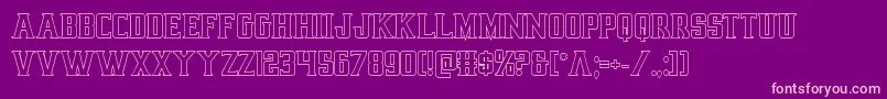 earthrealmout Font – Pink Fonts on Purple Background
