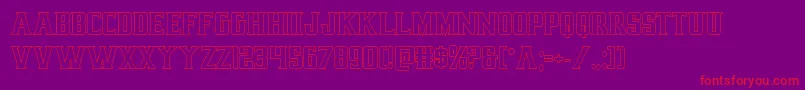 earthrealmout Font – Red Fonts on Purple Background