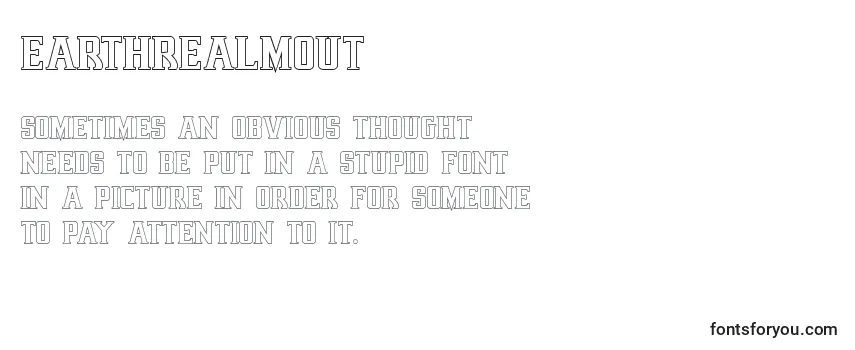 Przegląd czcionki Earthrealmout (125712)