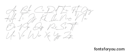 East liberty signature Font
