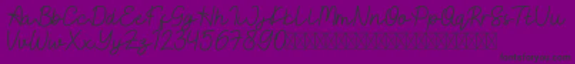 EastBlueFree Font – Black Fonts on Purple Background