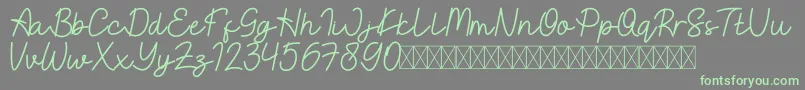 EastBlueFree Font – Green Fonts on Gray Background