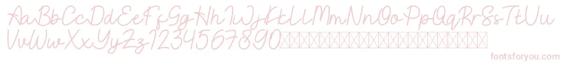 EastBlueFree Font – Pink Fonts on White Background