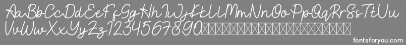 EastBlueFree Font – White Fonts on Gray Background