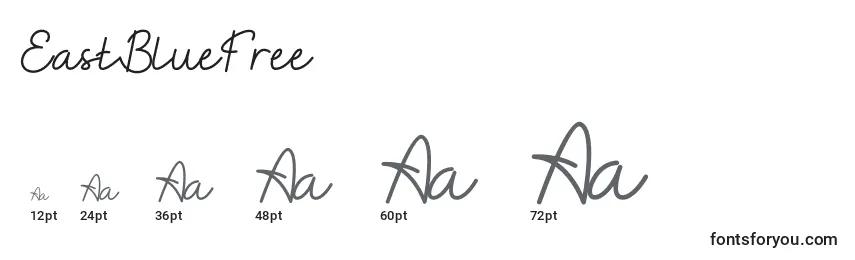 EastBlueFree Font Sizes
