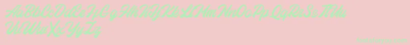 Eastchaft FREE Font – Green Fonts on Pink Background