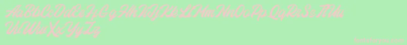 Eastchaft FREE Font – Pink Fonts on Green Background