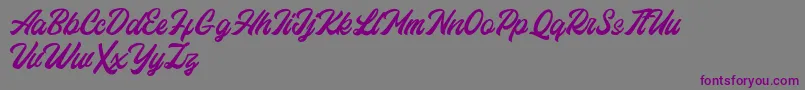 Eastchaft FREE-fontti – violetit fontit harmaalla taustalla