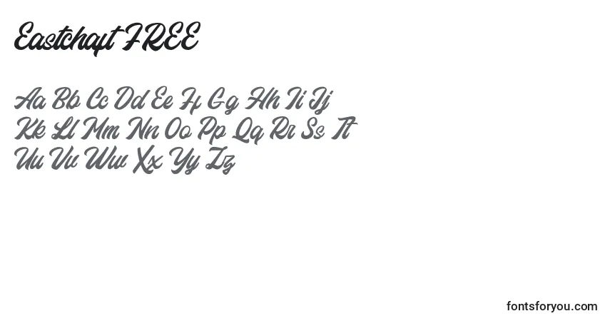 Eastchaft FREE (125718)-fontti – aakkoset, numerot, erikoismerkit